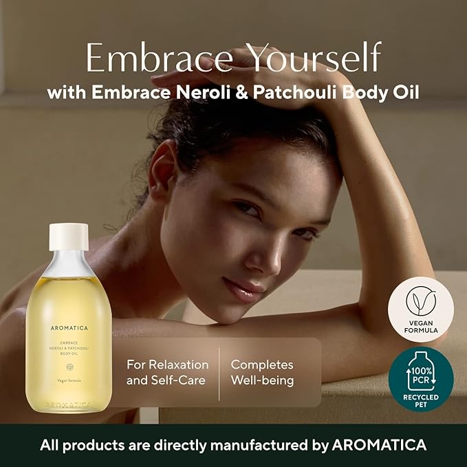 Aromatica Embrace Body Oil Neroli & Patchoul 3.3 oz