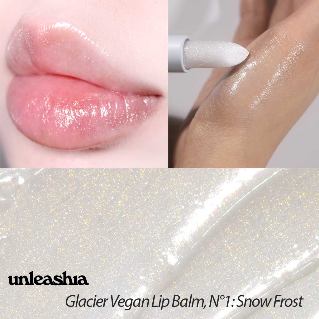 UNLEASHIA GLACIER VEGAN LIP BALM Nº1 SNOW FROST